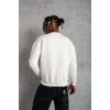 MARSiLYAN- Erkek Düz Bisiklet Yaka Sweat - Beyaz