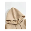 MARSiLYAN- Erkek Düz Kapüşonlu Sweat - Bej