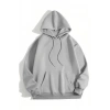 MARSiLYAN- Erkek Düz Kapüşonlu Sweat - Boyalı Gri