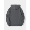 MARSiLYAN- Erkek Düz Kapüşonlu Sweat - Füme