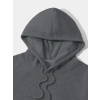 MARSiLYAN- Erkek Düz Kapüşonlu Sweat - Füme