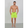 MARSiLYAN- Erkek Fermuarlı Cepli Deniz Şortu Neon Yeşil