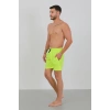 MARSiLYAN- Erkek Fermuarlı Cepli Deniz Şortu Neon Yeşil