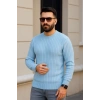 MARSiLYAN- Erkek Fitilli Triko Kazak 3’lü Set – Bej, Bebek Mavisi, SiyahKalın Dokuma Pamuklu Regular Fit Bisiklet Yaka Uzun Kollu Kışlık Ve Baharlık Rahat Triko Kombini
