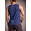 MARSiLYAN- Erkek Flamlı Kumaş Sıfır Kolsuz Atlet Basic Spor Üst, Günlük Ve Fitness Kullanımına Uygun - İndigo