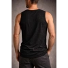 MARSiLYAN- Erkek Flamlı Kumaş Sıfır Kolsuz Atlet Basic Spor Üst, Günlük Ve Fitness Kullanımına Uygun - Siyah