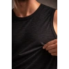 MARSiLYAN- Erkek Flamlı Kumaş Sıfır Kolsuz Atlet Basic Spor Üst, Günlük Ve Fitness Kullanımına Uygun - Siyah