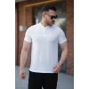 MARSiLYAN- Erkek Hakim Yakalı Kısa Kollu Pamuklu T-shirt