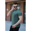 MARSiLYAN- Erkek Hakim Yakalı Kısa Kollu Pamuklu T-shirt