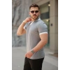 MARSiLYAN- Erkek Hemşire Yaka Kısa Kollu Tişört