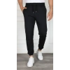 MARSiLYAN- Erkek Jogger Eşofman Altı Rahat Kalıp, Cepli, Lastikli Paça, Günlük Spor Pantolon - Siyah