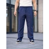 MARSiLYAN- Erkek Keten Cepli Çıma Dikişli Jogger Buggy Pantalon Rahat Kalıp - Lacivert