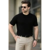 MARSiLYAN- Erkek Kısa Kollu Bisiklet Yaka Triko Tişört