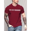 MARSiLYAN- Erkek Kısa Kollu Nasa Baskı Basic Erkek T-shirt
