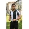 MARSiLYAN- Erkek Kısa Kollu Polo Yakalı Blok Desenli Triko Bluz