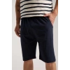 MARSiLYAN- Erkek Krem Sıfır Yaka Kısa Kol Şortlu Pijama Takımı