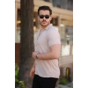 MARSiLYAN- Erkek Ottoman Kumaş Apaj Yaka Kısa Kollu Gömlek