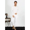 MARSiLYAN- Erkek Pamuk Ekru İçlik Takım