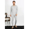 MARSiLYAN- Erkek Pamuk Gri İçlik Takım