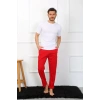 MARSiLYAN- Erkek Pamuk Kırmızı Tek Alt Pijama