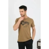 MARSiLYAN- Erkek Pamuk Kısa Kol Pijama Takım Vizon