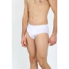 MARSiLYAN- Erkek Pamuk Likralı Slip Beyaz