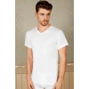 MARSiLYAN- Erkek Pamuklu Kısa Kol V-Yaka Klasik Fanila T-Shirt (0316)