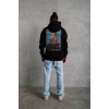 MARSiLYAN- Erkek Patel Six Baskılı Kapüşonlu Sweat - Siyah