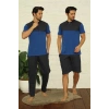 MARSiLYAN- Erkek Saks 3lü Pijama Takım