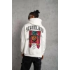 MARSiLYAN- Erkek SCHOOL BOY Baskılı Kapüşonlu Sweat - Beyaz