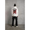 MARSiLYAN- Erkek SCHOOL BOY Baskılı Kapüşonlu Sweat - Beyaz