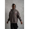 MARSiLYAN- Erkek SCHOOL BOY Baskılı Kapüşonlu Sweat - Gri