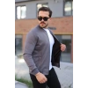 MARSiLYAN- Erkek Scuba Süet Kumaş Bomber Hırka