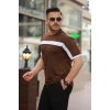 MARSiLYAN- Erkek şerit Detaylı Kısa Kollu T-shirt