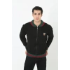 MARSiLYAN- Erkek Tam Fermuarlı Triko Hırka - Siyah
