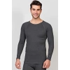 MARSiLYAN- Erkek Termal Geniş Yaka Reglan Uzun Kol İçlik T-Shirt (8565)