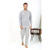 MARSiLYAN- Erkek Uzun Kol Penye Gri Pijama Takımı