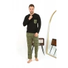 MARSiLYAN- Erkek Uzun Kol Penye Siyah Pijama Takımı