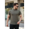 MARSiLYAN- Erkek Yarım Balıkçı Yaka Kısa Kollu T-shirt