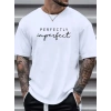 MARSiLYAN- Erkekler Için PERFECTLY Günlük Tişört - Beyaz
