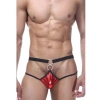 MARSiLYAN-  Fantezi Kırmızı Önü  Halkalı Seksi  Erkek String-tanga TG274596