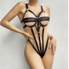 MARSiLYAN-  Fantezi Lastik Body Harness Siyah