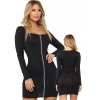 MARSİLYAN™- Fermuarlı Mini Elbise