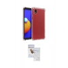 MARSİLYAN™- Galaxy A01 Core Kılıf İz Form Prime - Siyah Seramik Nano Ekran Koruyucu