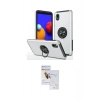 MARSİLYAN™- Galaxy A01 Core Kılıf Odak Form Prime - Siyah Seramik Nano Ekran Koruyucu