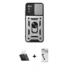 MARSİLYAN™- Galaxy A03S Kılıf Ahenk Klasik - Şeffaf Uv Polymer Nano Ekran Koruyucu + Kamera Lens Koruma Cam - SF