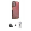 MARSİLYAN™- Galaxy A03S Kılıf Çekirdek Klasik Serisi - Şeffaf Uv Polymer Nano Ekran Koruyucu + Kamera Lens Koruma Cam - SF