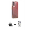 MARSİLYAN™- Galaxy A03S Kılıf Çekirdek Klasik Serisi - Şeffaf Uv Polymer Nano Ekran Koruyucu + Kamera Lens Koruma Cam - SF