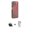 MARSİLYAN™- Galaxy A03S Kılıf Çekirdek Klasik Serisi - Şeffaf Uv Polymer Nano Ekran Koruyucu + Kamera Lens Koruma Cam - SF
