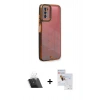 MARSİLYAN™- Galaxy A03S Kılıf Çekirdek Klasik Serisi - Siyah Seramik Nano Ekran Koruyucu + Kamera Lens Koruma Cam - SF